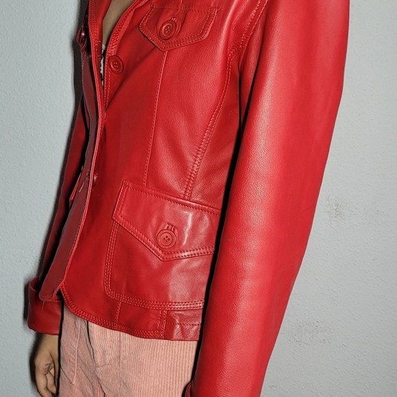 Gianna Lorenzi Women's Leather Jacket Lambskin ITALIAN. - Picture 2 of 16